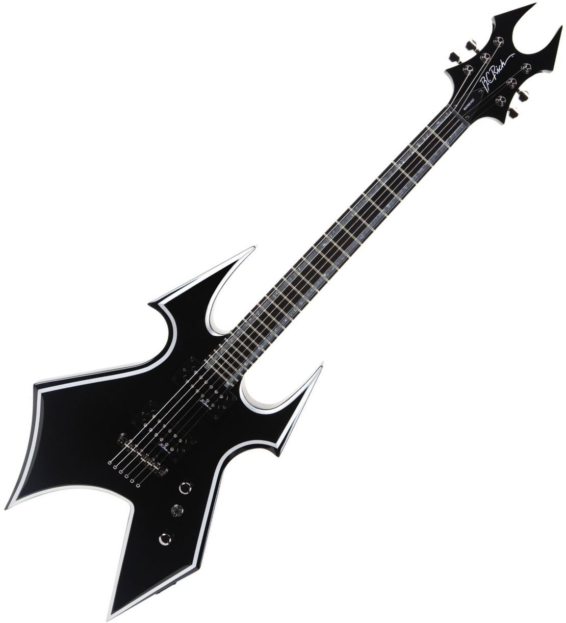 Electric guitar BC RICH TWBSTO Trace Warbeast Electric Guitar Onyx Black