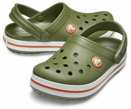 Otroški čevlji Crocs Kids' Crocband Clog Army Green/Burnt Sienna 22-23 - 1