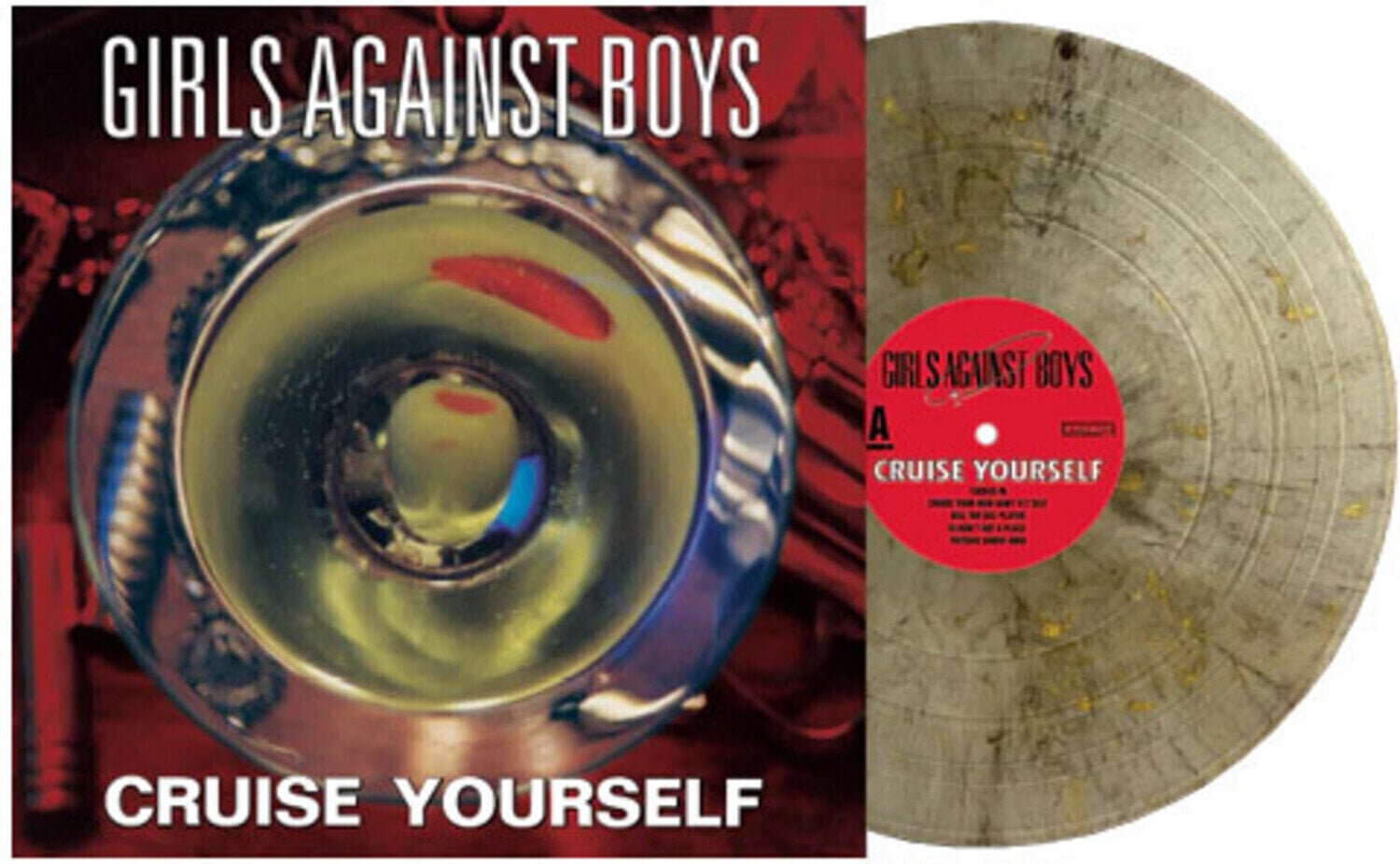 Vinyl Record Girls Against Boys - Cruise Yourself (Limited Edition) (Suspended Gold Coloured) (LP)