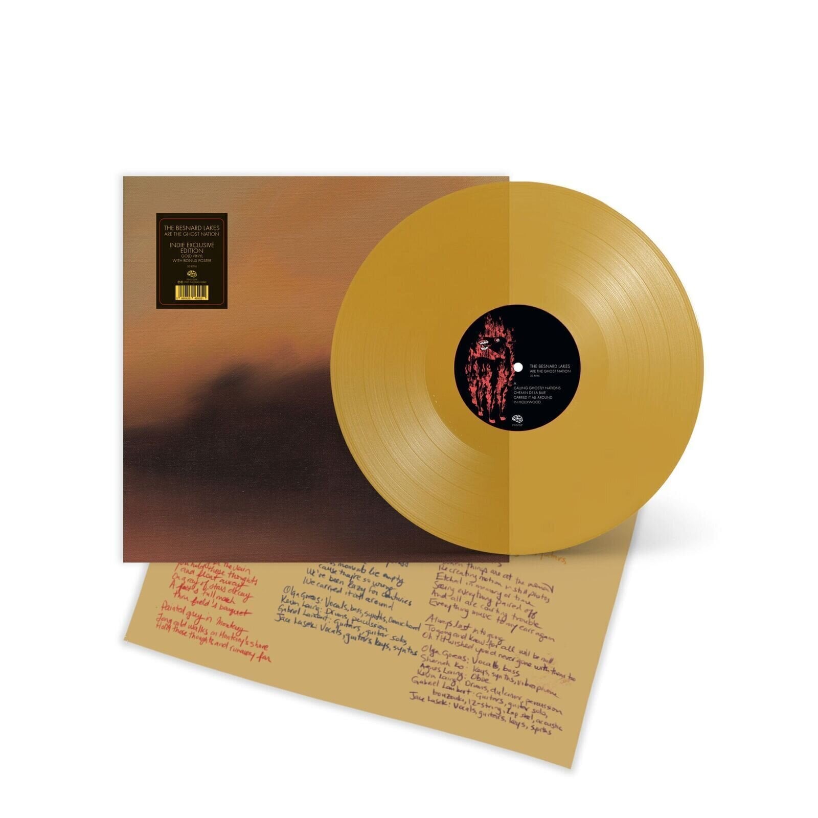Vinylplate The Besnard Lakes - The Besnard Lakes Are The Ghost Nation (Numbered) (Metallic Gold Transparent Coloured) (LP)