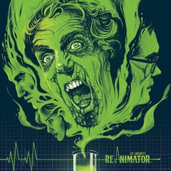 Vinylskiva Richard Band - H.P. Lovecraft's Re-Animator (Reissue) (Neon Green & Black Swirl Coloured) (LP)