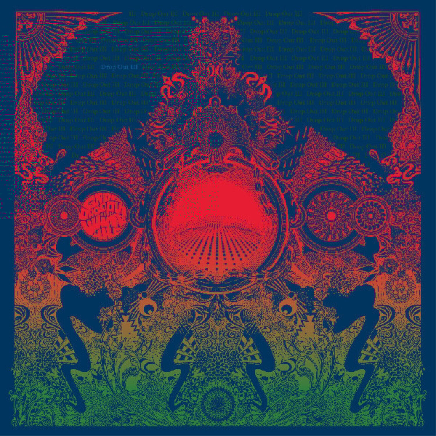 Vinilinė plokštelė Gnod & White Hills - Gnod Drop Out With White Hills III (Limited Edition) (Opaque Orange Coloured) (2 LP)