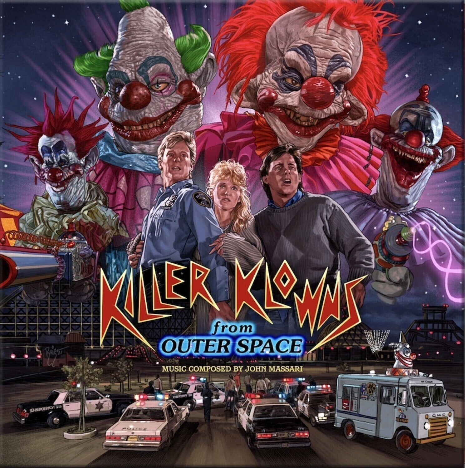 Vinylskiva John Massari - Killer Klowns from Outer Space (Killer Klown Coloured) (2 LP)