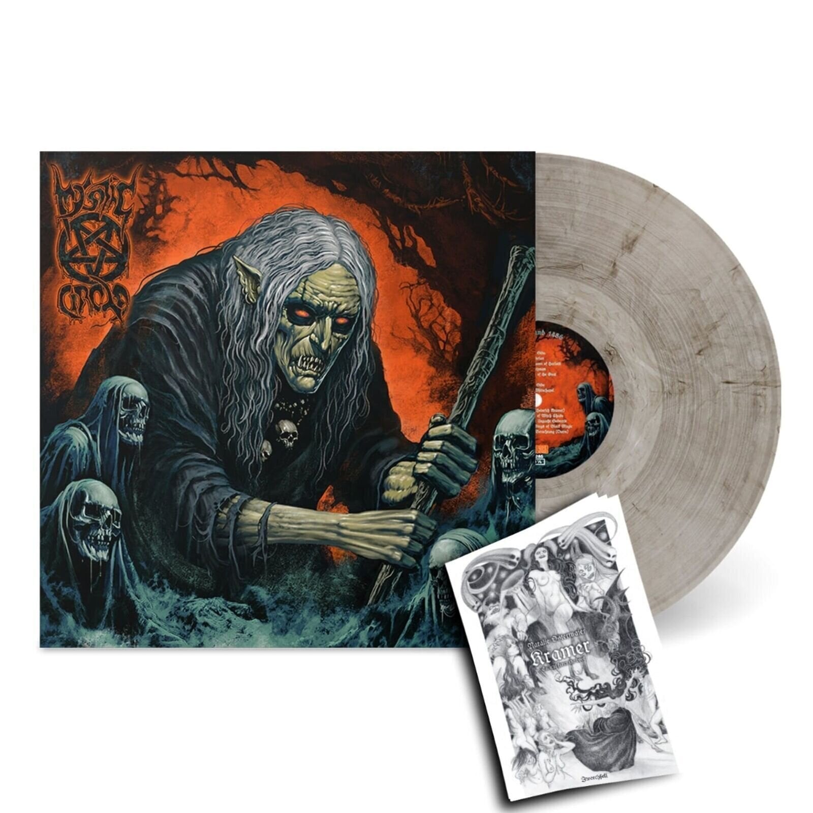 Disco de vinil Mystic Circle - Hexenbrand 1486 (Limited Edition) (Grey Marble Coloured) (LP)