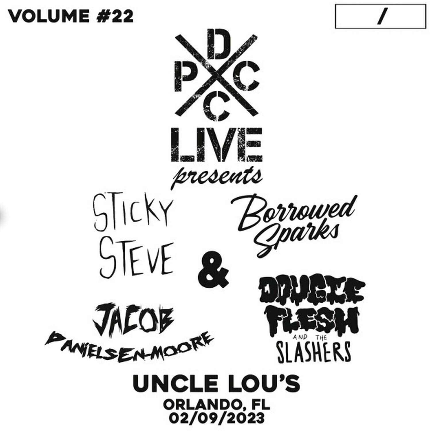 Δίσκος LP Sticky Steve & Borrowed Sparks & Danielsen-moore - Dcxpc Live Vol. 22 (LP)