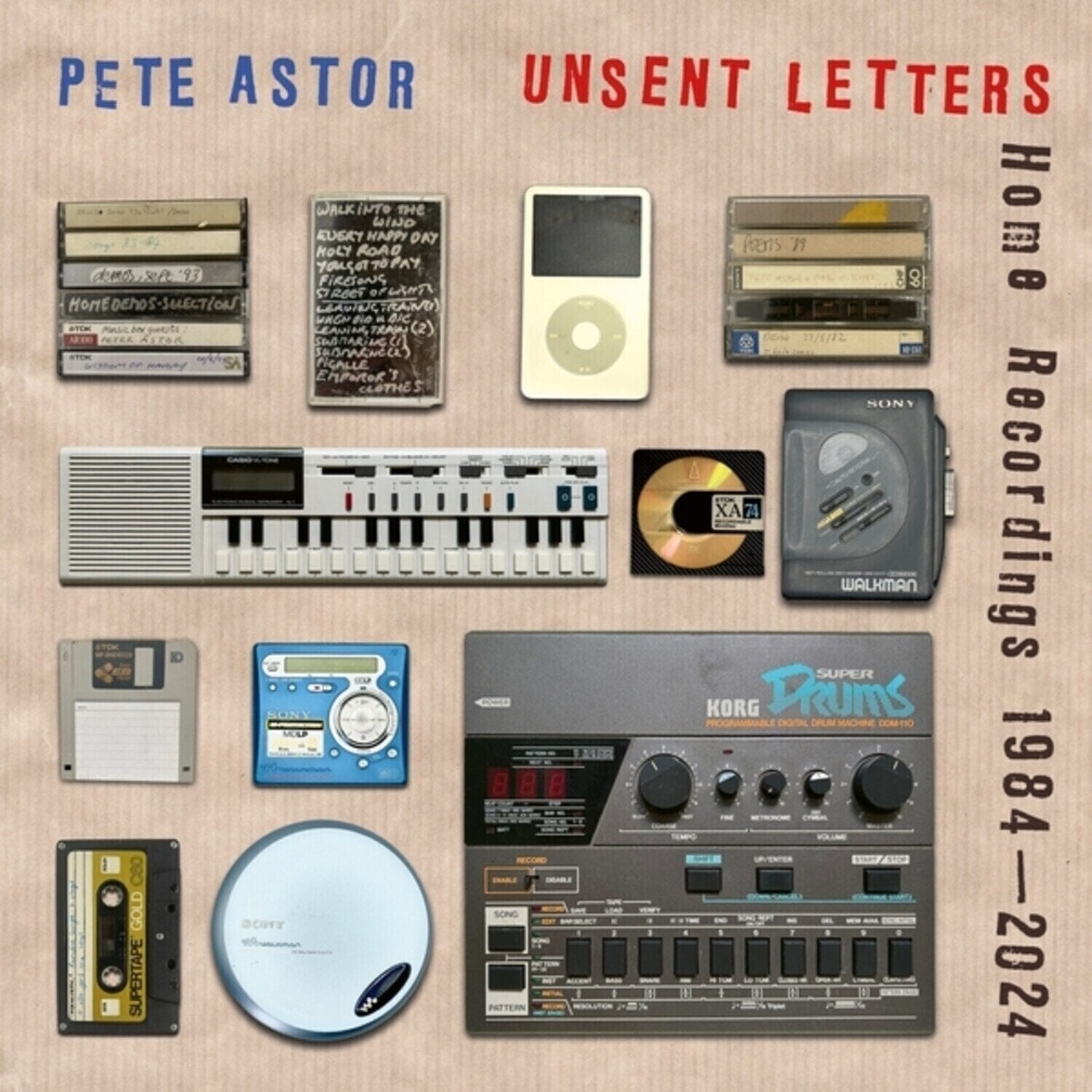 Vinyl Record Peter Astor - Unsent Letters: Home Recordings 1984-2024 (LP)
