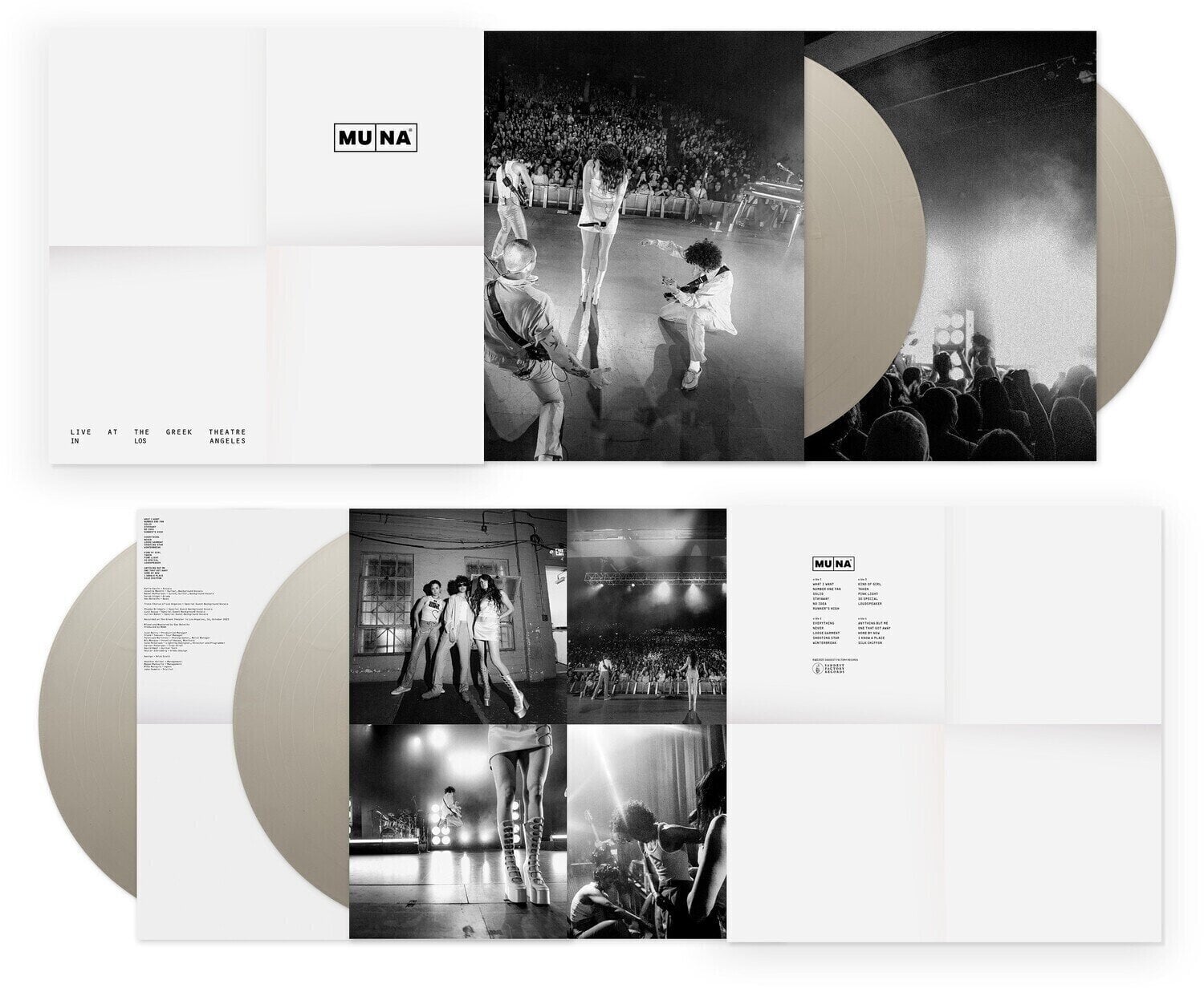 Vinilinė plokštelė Muna - Live At The Greek Theatre Los Angeles (Limited Edition) (Silver Coloured) (2 LP)