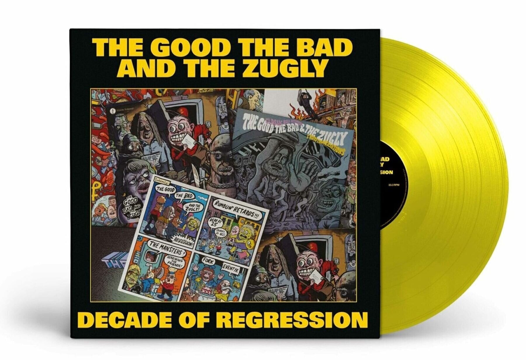 LP ploča The Good The Bad And The Zugly - Decade Of Regression (Limited Edition) (Yellow Neon Coloured) (LP)