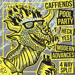 LP ploča Caffiends & Heck Yes & Modern Advances & Pool Party - 4 Way Split (LP)