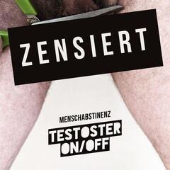 LP Menschabstinenz - Testoteron/off (Limited Edition) (White/Red Marbled Coloured) (LP)