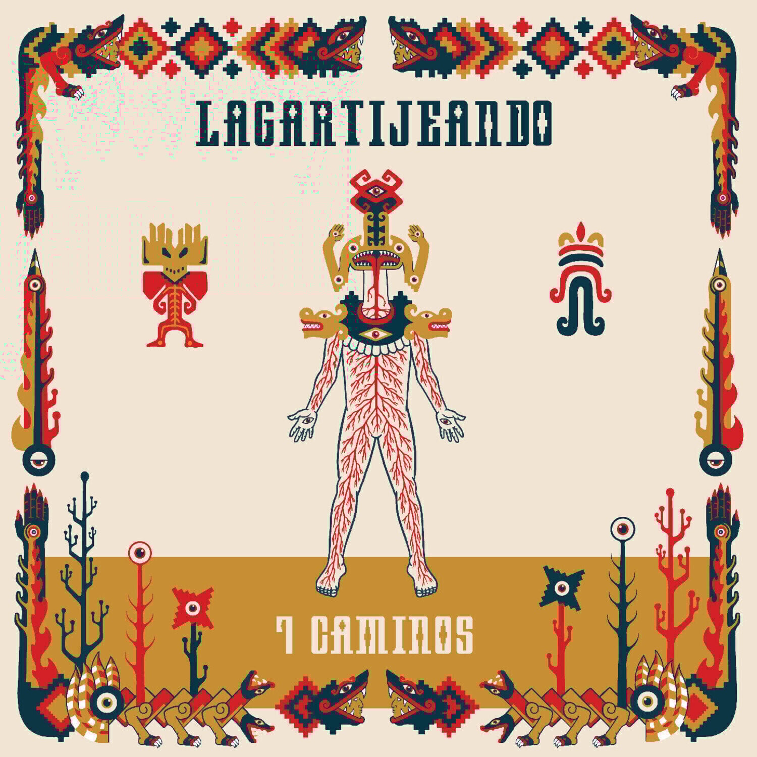 Disque vinyle Lagartijeando - 7 Caminos (Limited Edition) (Clear Coloured) (LP)