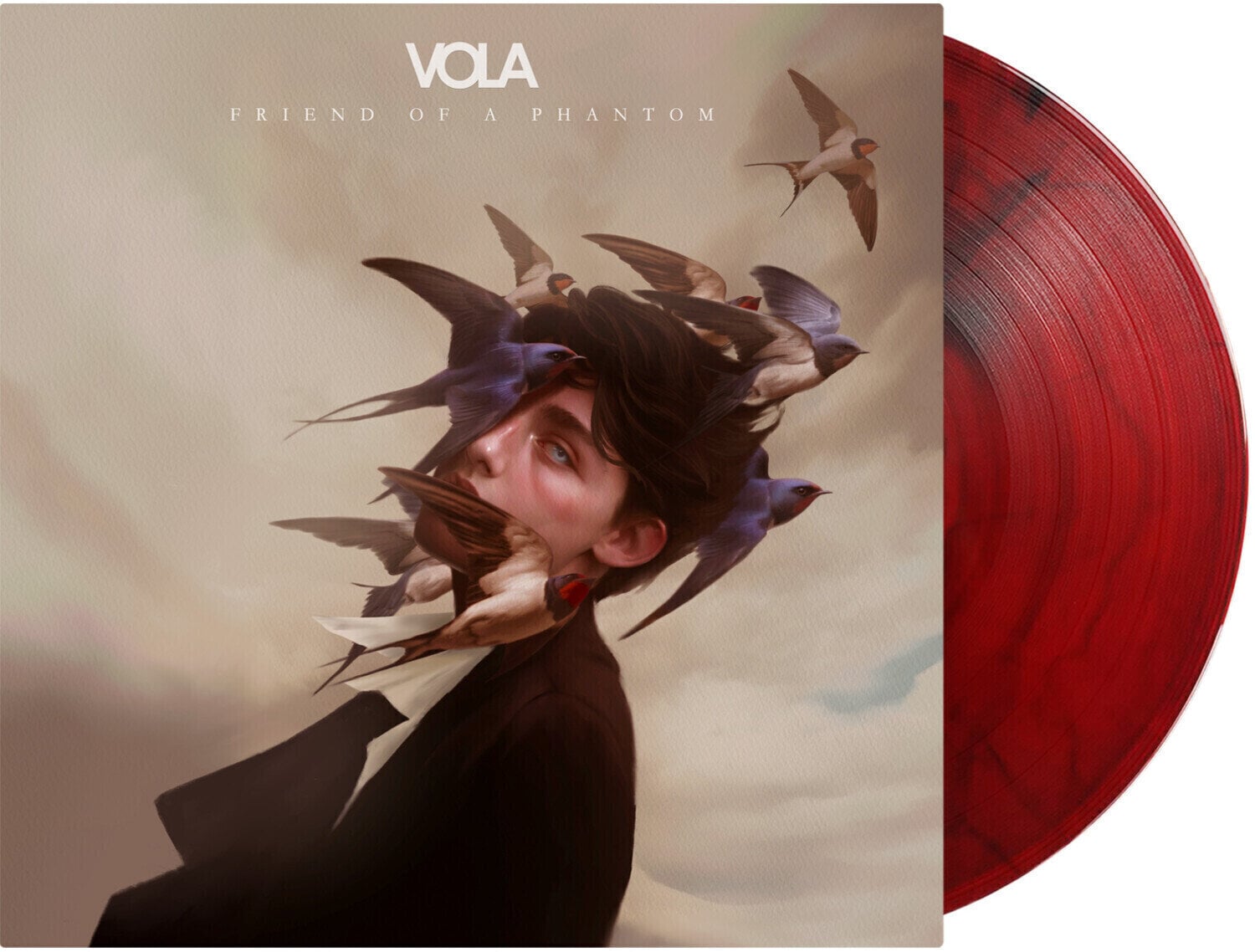 Disco de vinil Vola - Friend Of A Phantom (Limited Edition) (Red & Black Marbled Coloured) (LP)