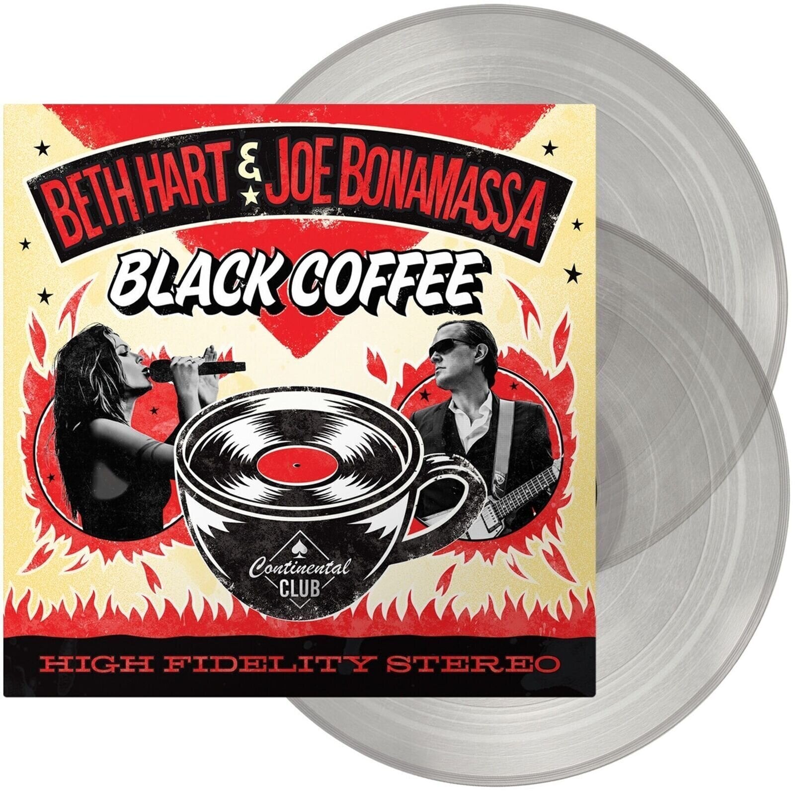 LP deska Beth Hart & Joe Bonamassa - Black Coffee (Reissue) (Transparent Coloured) (180 g) (2 LP)