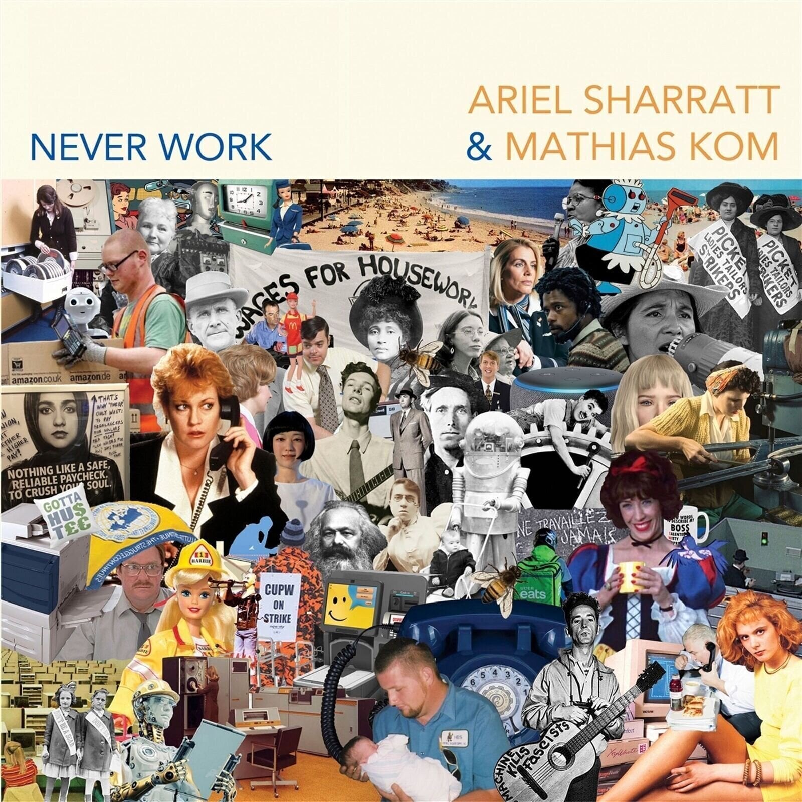 Vinyl Record Ariel Sharratt & Mathias Kom - Never Work (Limited Edition) (LP)