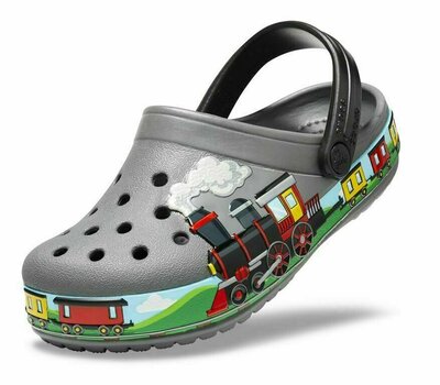 Детски обувки Crocs Kids' Fun Lab Train Band Clog Slate Grey 21-22 - 1