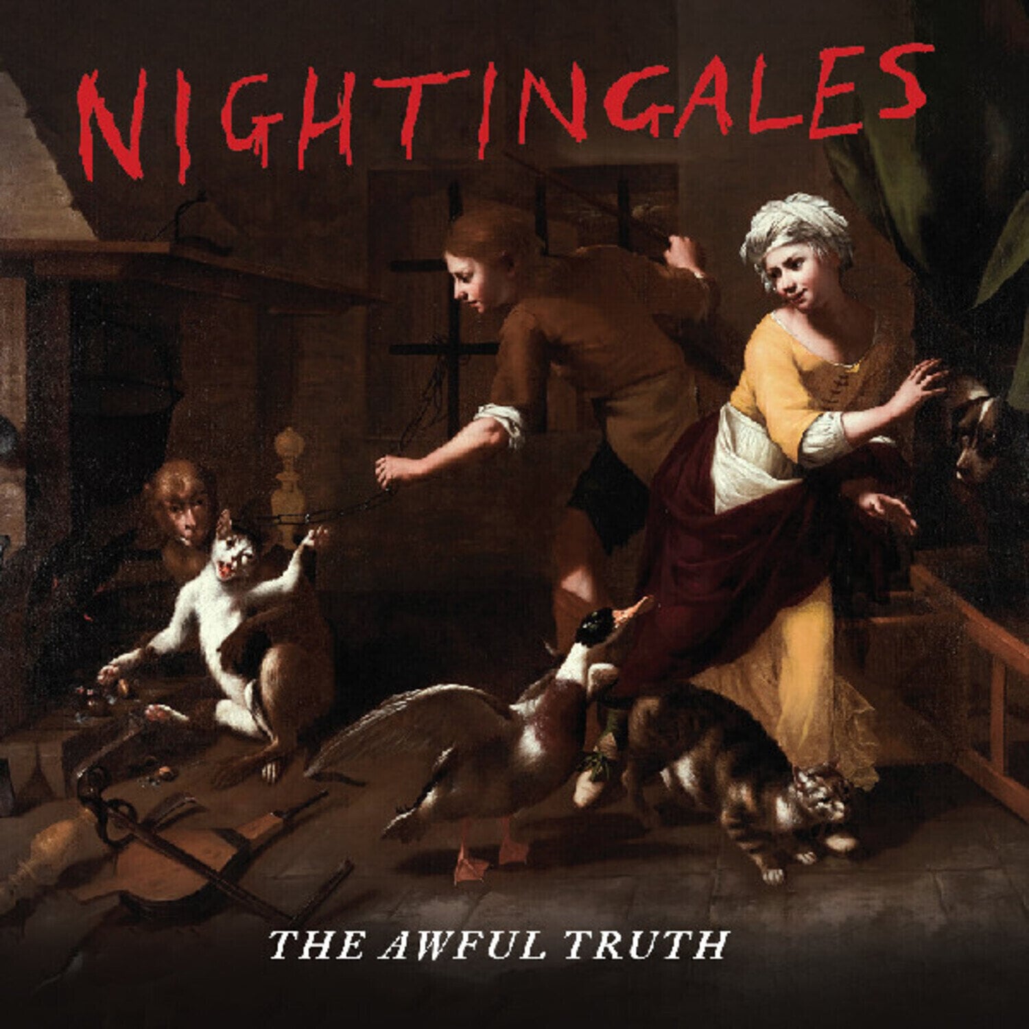 Vinyl Record The Nightingales - The Awful Truth (Limited Edition) (Red Coloured) (LP)