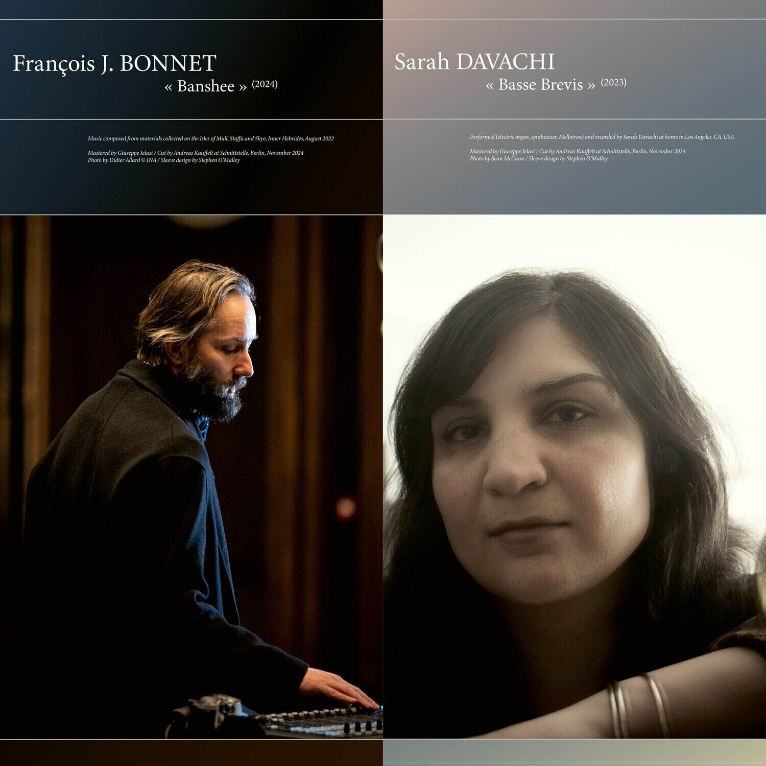 Disque vinyle Sarah Davachi & François Bonnet - Basse Brevis / Banshee (Limited Edition) (LP)