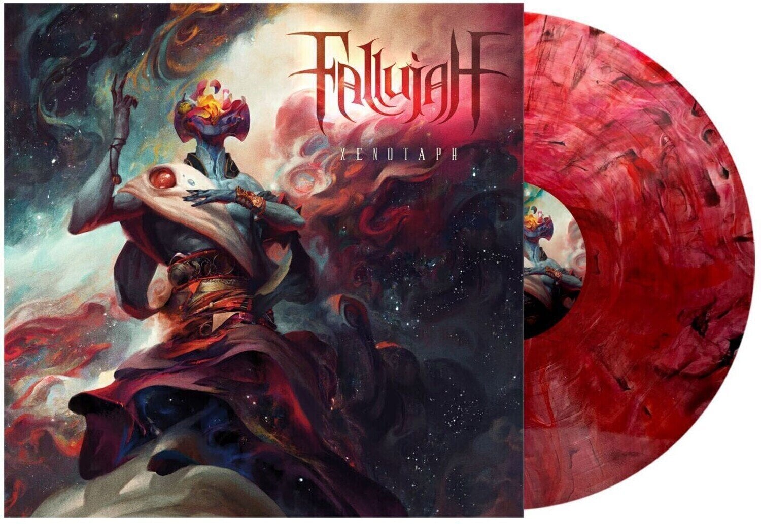 Vinyl Record Fallujah - Xenotaph (Limited Edition) (Red & Black Swirl Coloured) (LP)