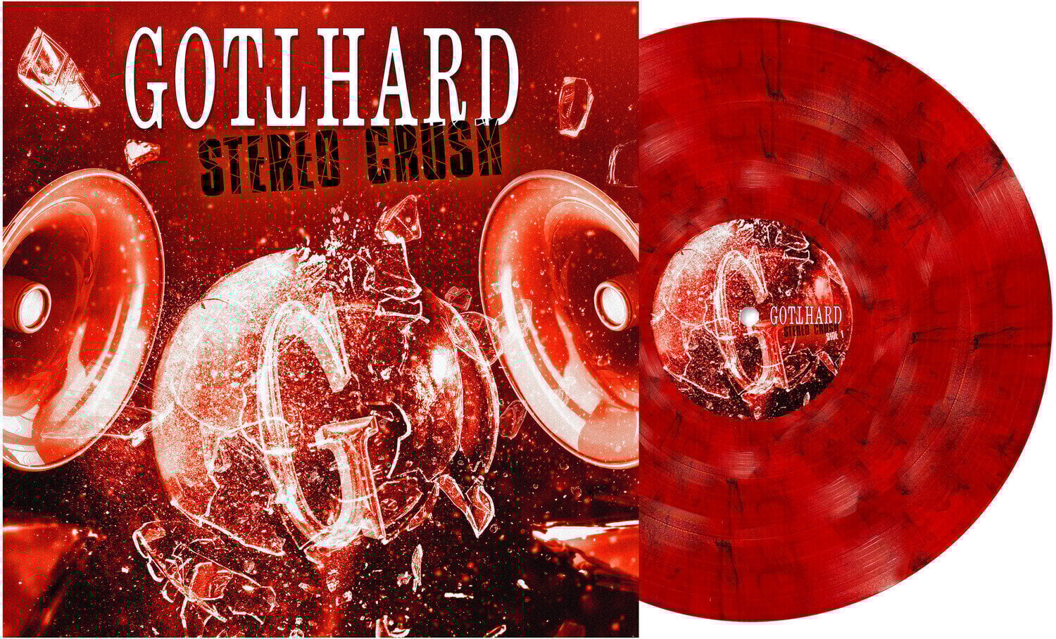 LP deska Gotthard - Stereo Crush (Limited Edition) (Transparent Red Marbled Coloured) (LP)