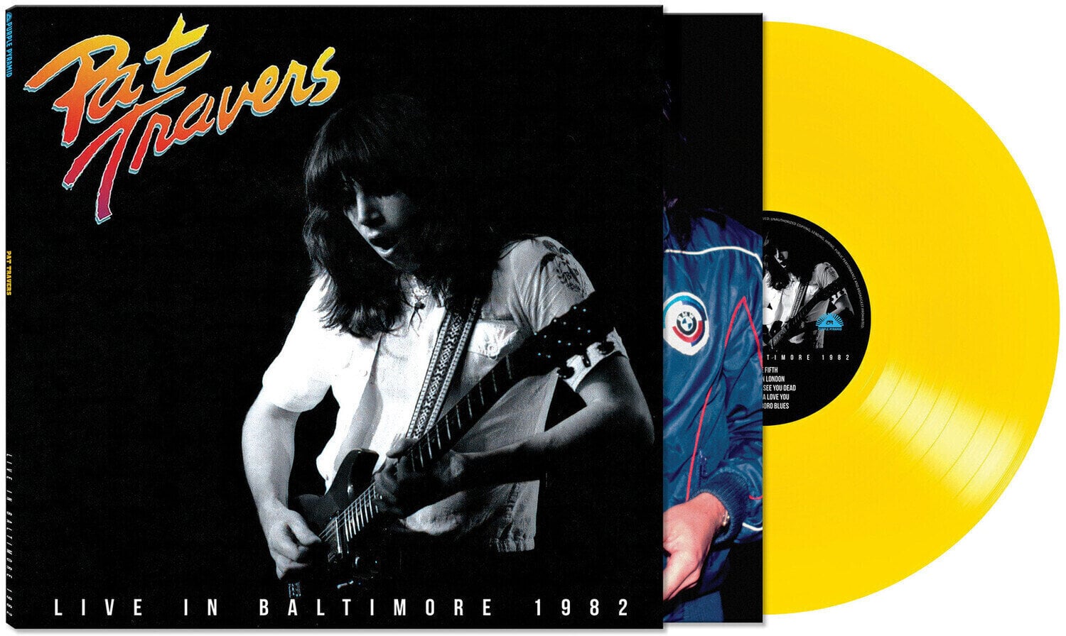 LP deska Pat Travers - Live In Baltimore 1982 (Yellow Coloured) (LP)
