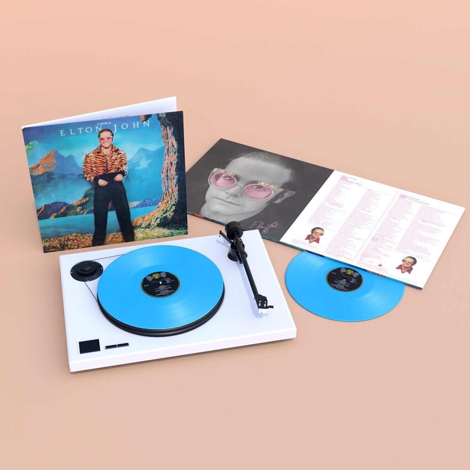 LP ploča Elton John - Caribou (Reissue) (Sky Blue Coloured) (180 g) (2 LP)
