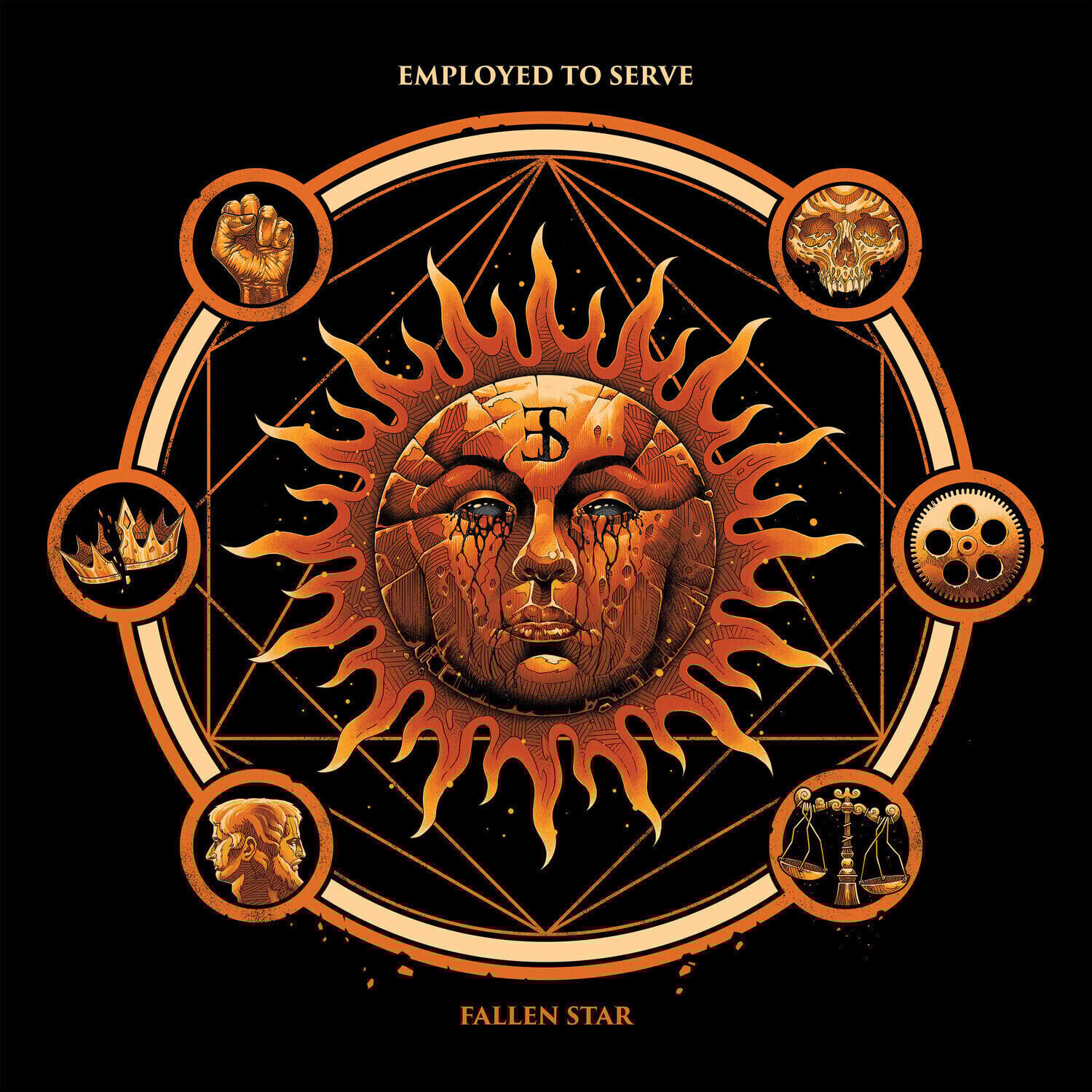 LP ploča Employed To Serve - Fallen Star (Limited Edition) (Orange W/Black Splatter Coloured) (LP)