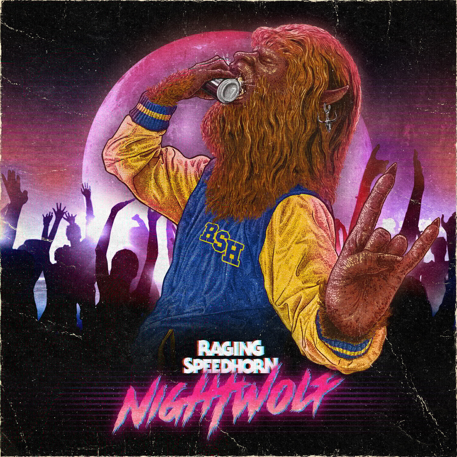 LP ploča Raging Speedhorn - Night Wolf (Limited Edition) (Neon Pink Coloured) (LP)