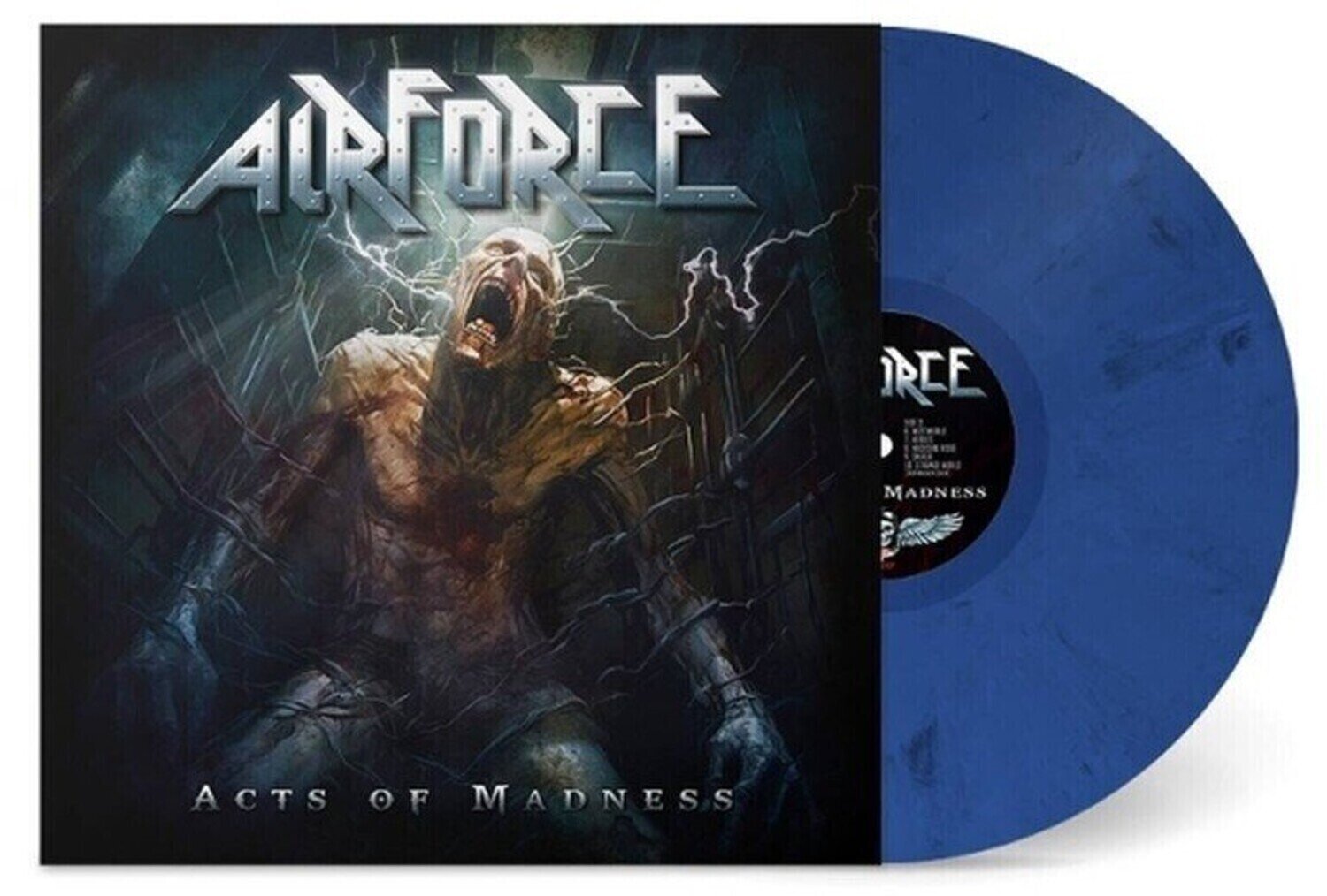 LP ploča Airforce - Acts Of Madness (Limited Edition) (Blue with White/Black Marble Frost Britannia Coloured) (LP)