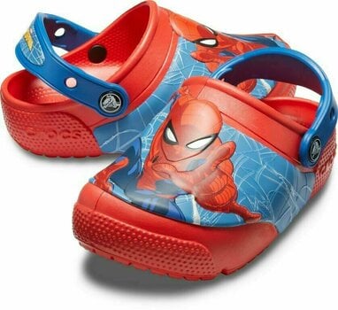 Chaussures de bateau enfant Crocs Boys' Crocs Fun Lab SpiderMan Light Clog Flame 33-34 - 1