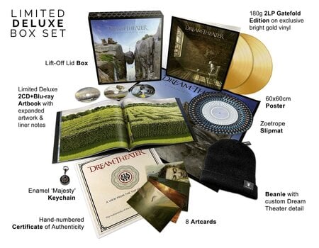 Disco de vinil Dream Theater - A View From The Top Of The World (Box Set) (Gold Bright Coloured) (180 g) (2 LP + 2 CD + Blu-ray) - 1