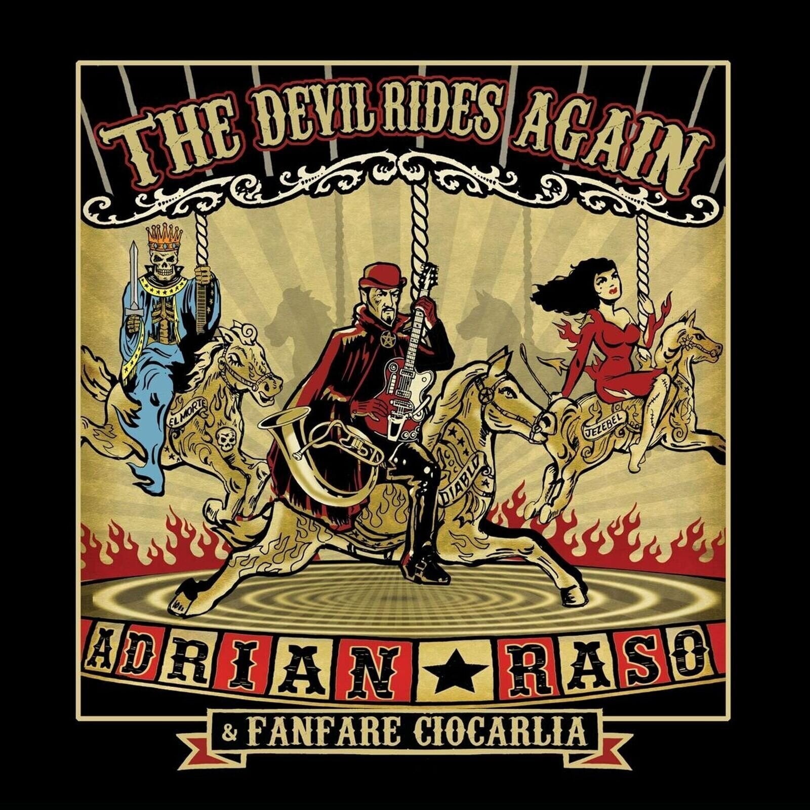 Disque vinyle Adrian Raso & Fanfare Ciocărlia - The Devil Rides Again (Limited Edition) (LP)