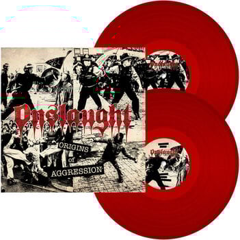 Disco de vinil Onslaught - Origins Of Aggression (Limited Edition) (Thermonuclear Red Transparent Coloured) (LP) - 1