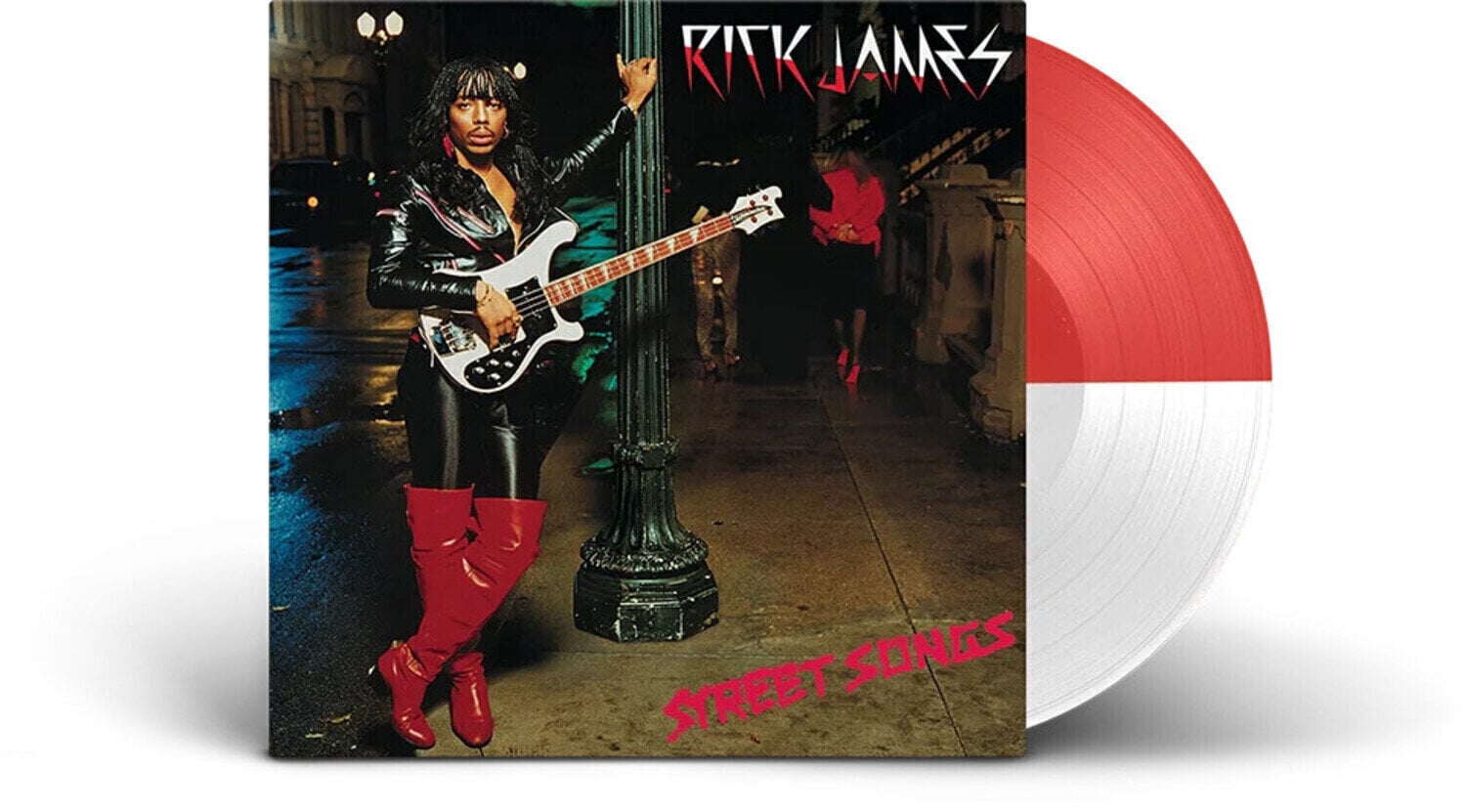 Vinyl Record Rick James - Street Songs (Reissue) (Red & White Split Coloured) (LP)