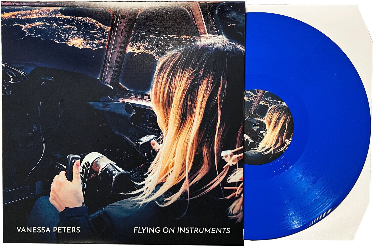 Vinyl Record Vanessa Peters - Flying On Instruments (Limited Edition) (Blue Coloured) (LP)
