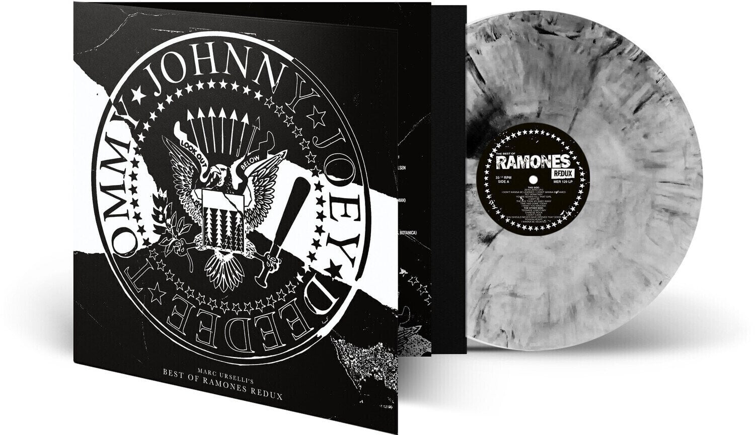 Disco de vinil Various Artists - Marc Urselli's Best Of Ramones Redux (Limited Edition) (Black Marbled /Grey Coloured) (LP)