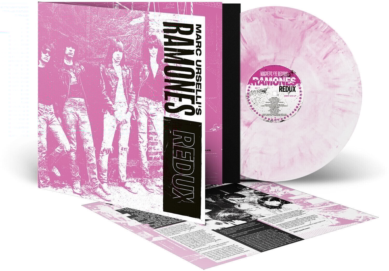 LP plošča Various Artists - Marc Urselli's Ramones (Limited Edition) (Magenta/White Marbled Coloured) (LP)