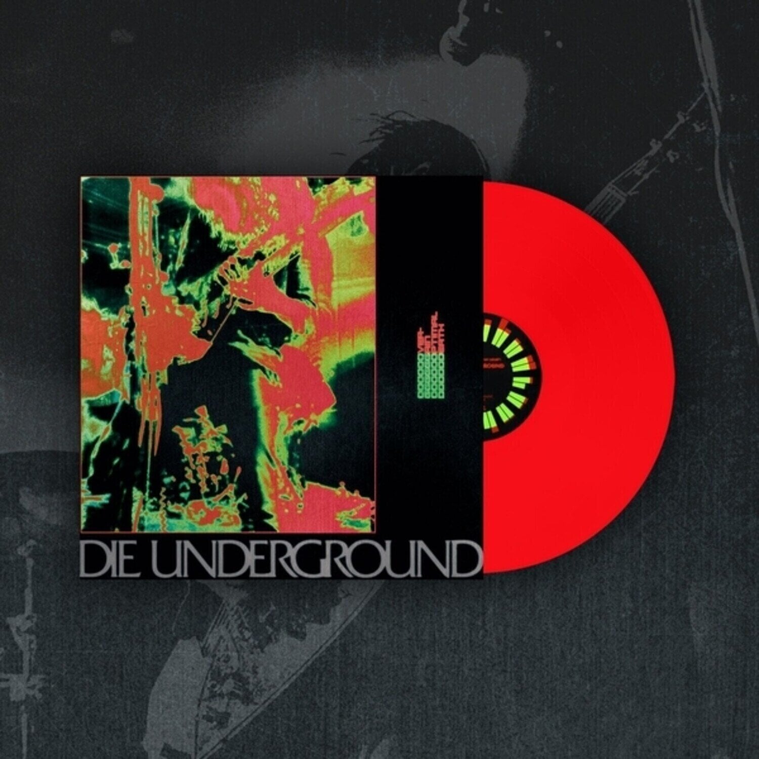 Vinyl Record Over-Gain Optimal Death - Die Underground (Limited Edition) (Molten Red Coloured) (LP)