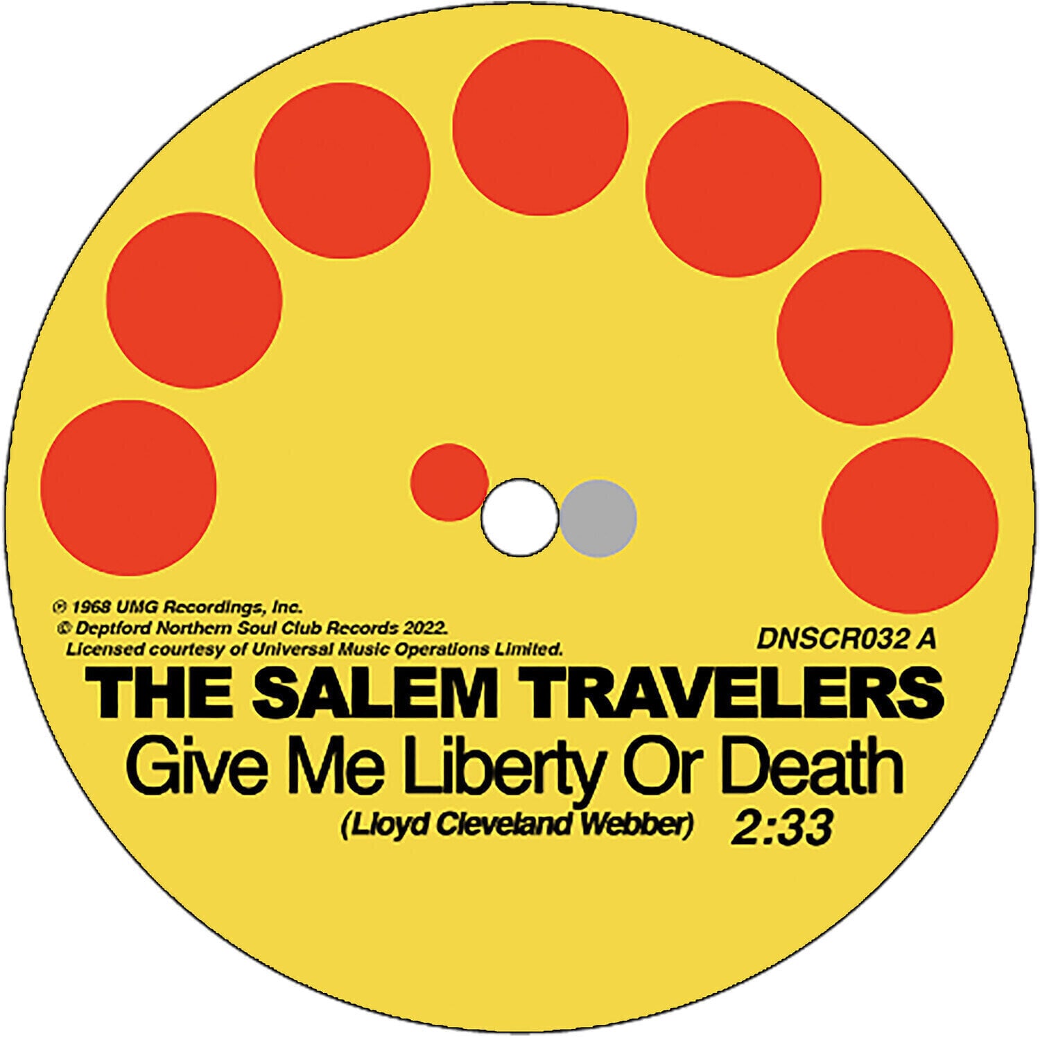 LP ploča The Salem Travelers - Give Me Liberty Or Death / Tell It Like It Is (7")