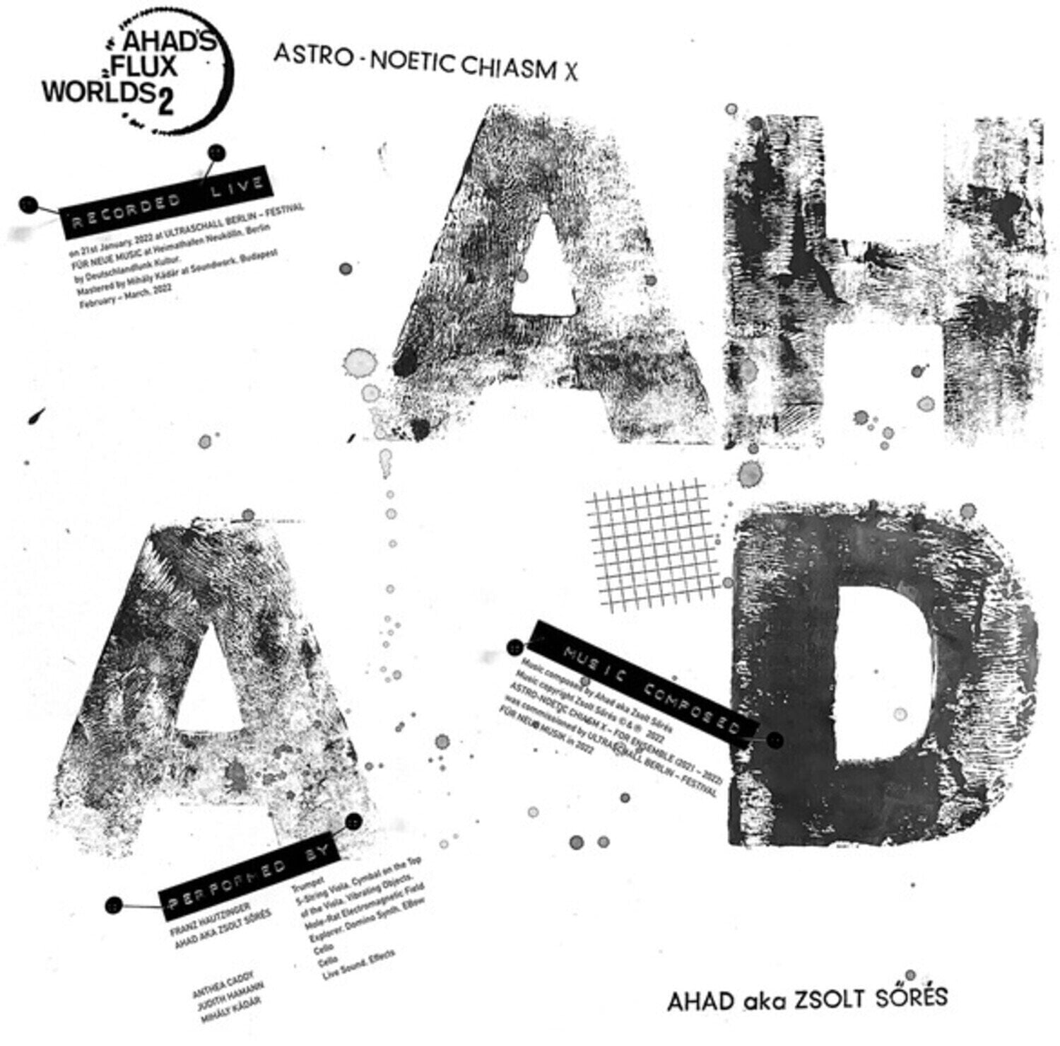 Vinylplade Ahad & Zsolt Sőrés - Astro-Noetic Chiasm χ (Limited Edition) (LP + File)