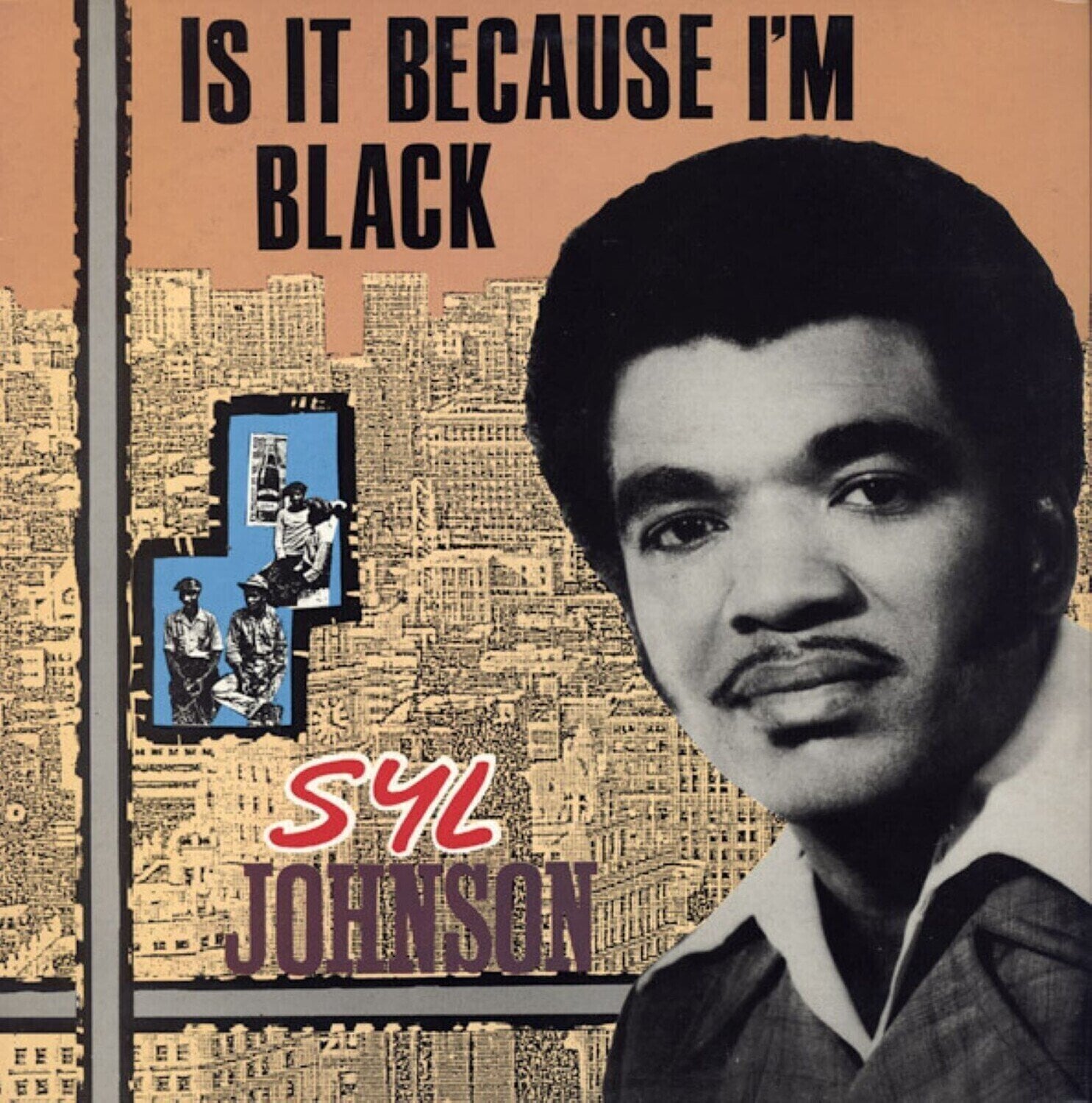 Vinyl Record Syl Johnson - Is It Because I’m Black (Reissue) (Grey & Back Swirl Coloured) (LP)