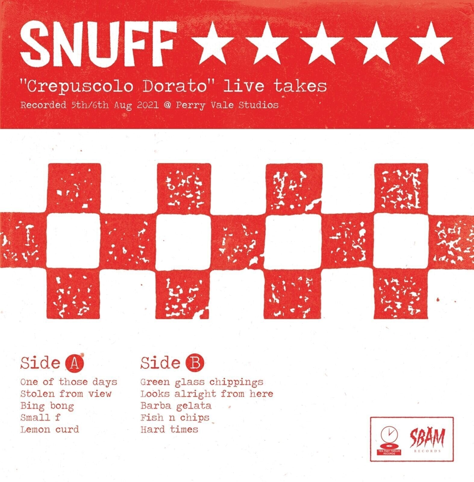 Vinyl Record Snuff - "Crepuscolo Dorato" Live Takes (LP)