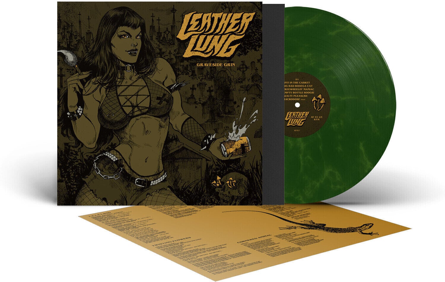LP ploča Leather Lung - Graveside Grin (Green Coloured) (LP)