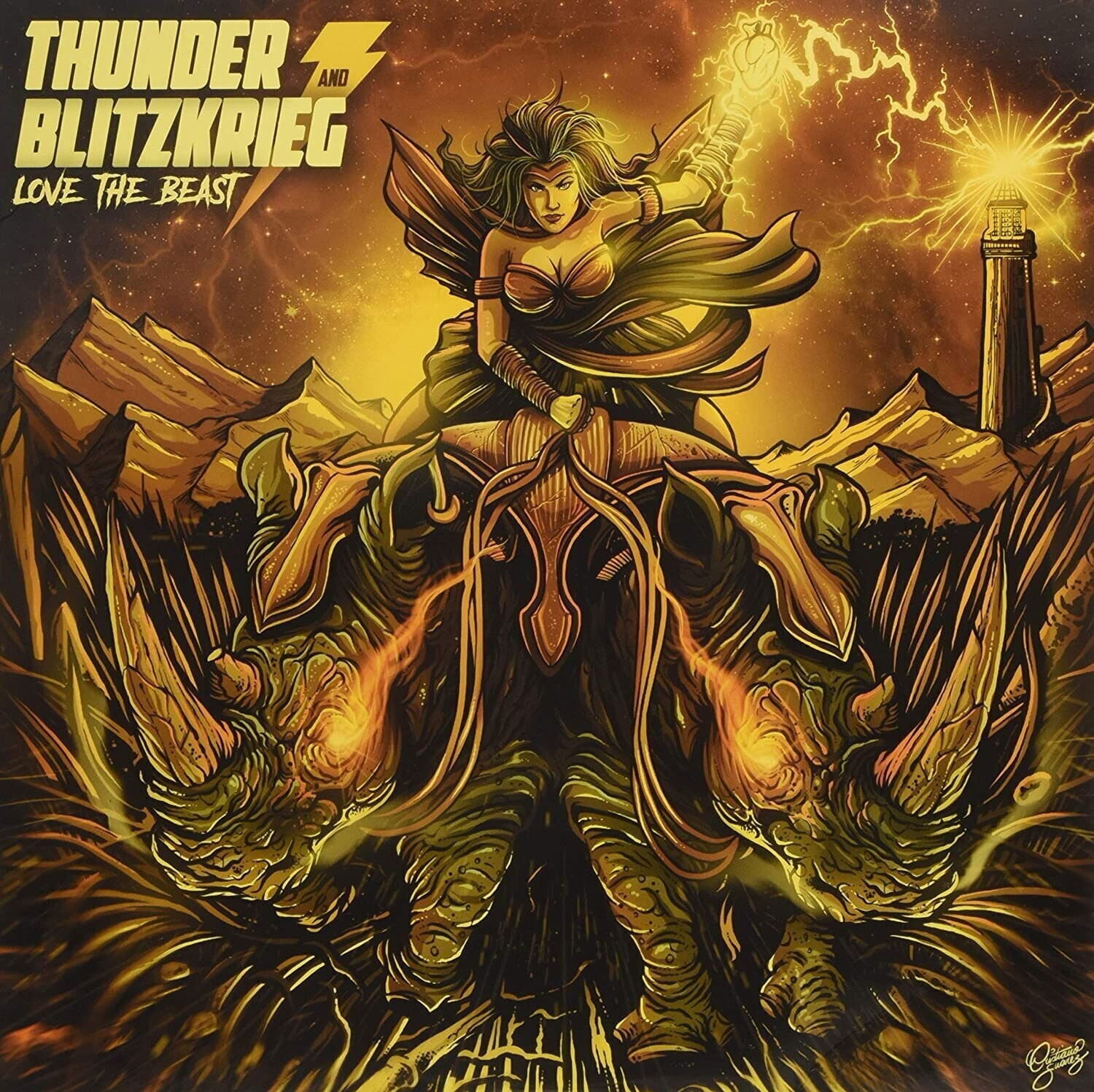 Vinyl Record Thunder And Blitzkrieg - Love The Beast (LP)