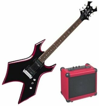 Guitarra elétrica BC RICH WGREBKPK Warlock Red Bevel Pack - 1