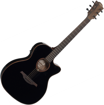 Electro-acoustic guitar LAG T100ASCE-BLK - 1