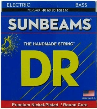 Set de 5 corzi pentru bas DR Strings NLR5-40 - 1