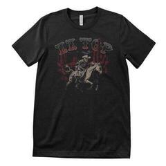 T-särk ZZ Top Skeleton Cowboy Black 5XL T-särk