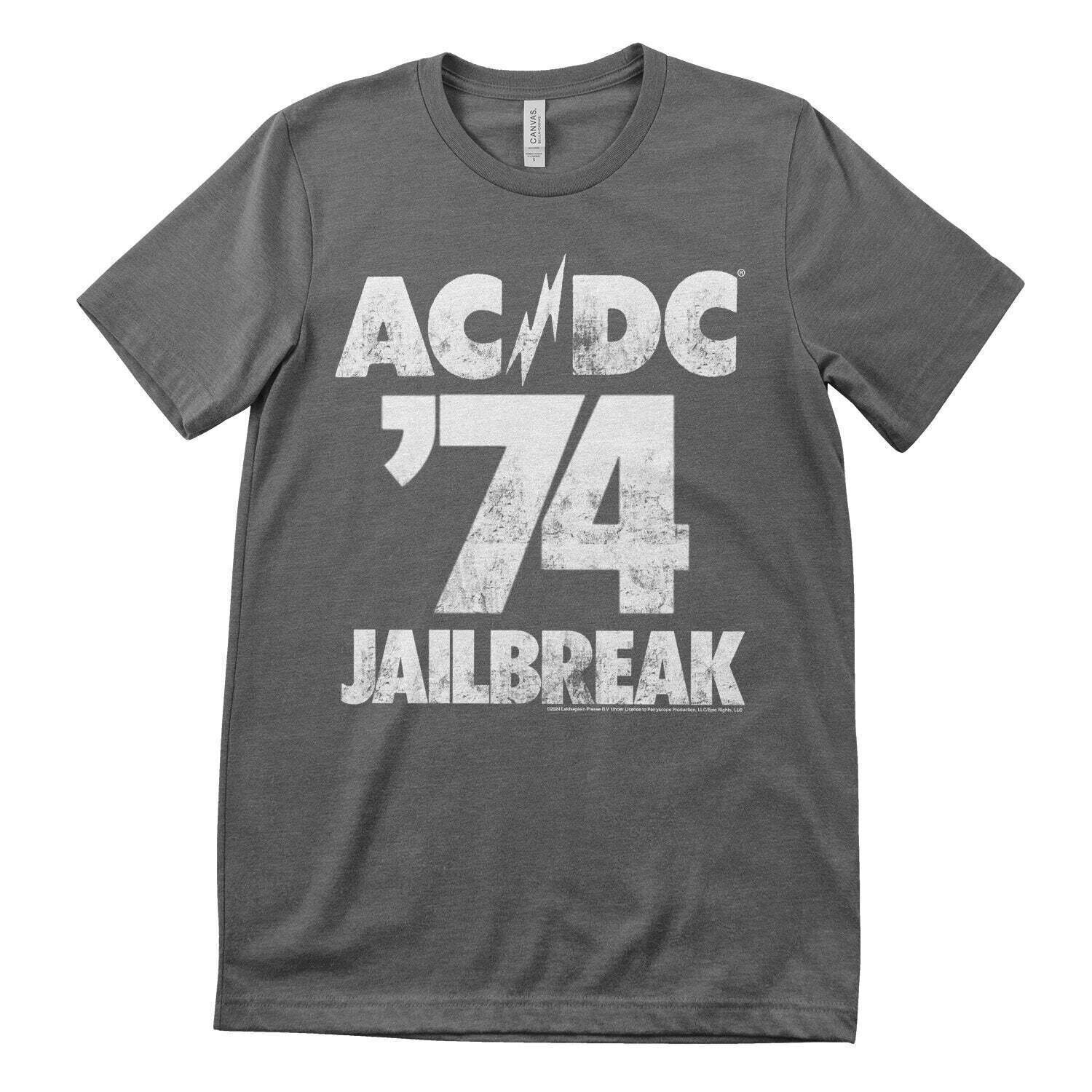 Tričko AC/DC 74 Jailbreak Dark Grey L Tričko