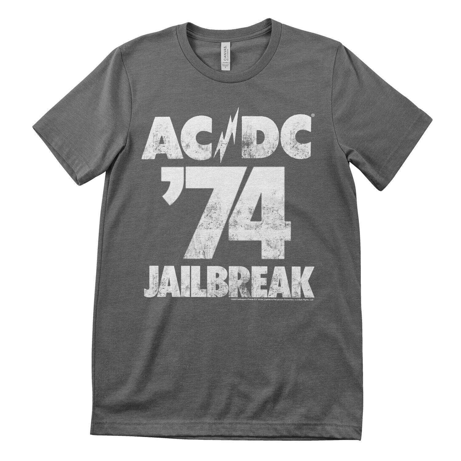 T-särk AC/DC 74 Jailbreak Dark Grey S T-särk