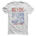 AC/DC 1980 TOUR White XL Camiseta de manga corta